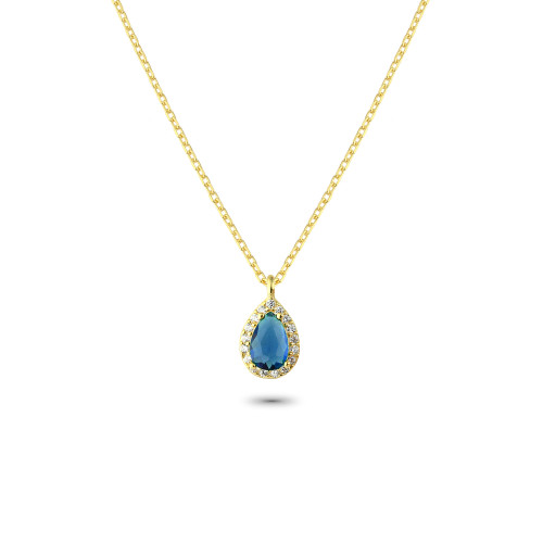 Glorria 925k Sterling Silver Anturage Drop Necklace