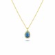 Glorria 925k Sterling Silver Anturage Drop Necklace