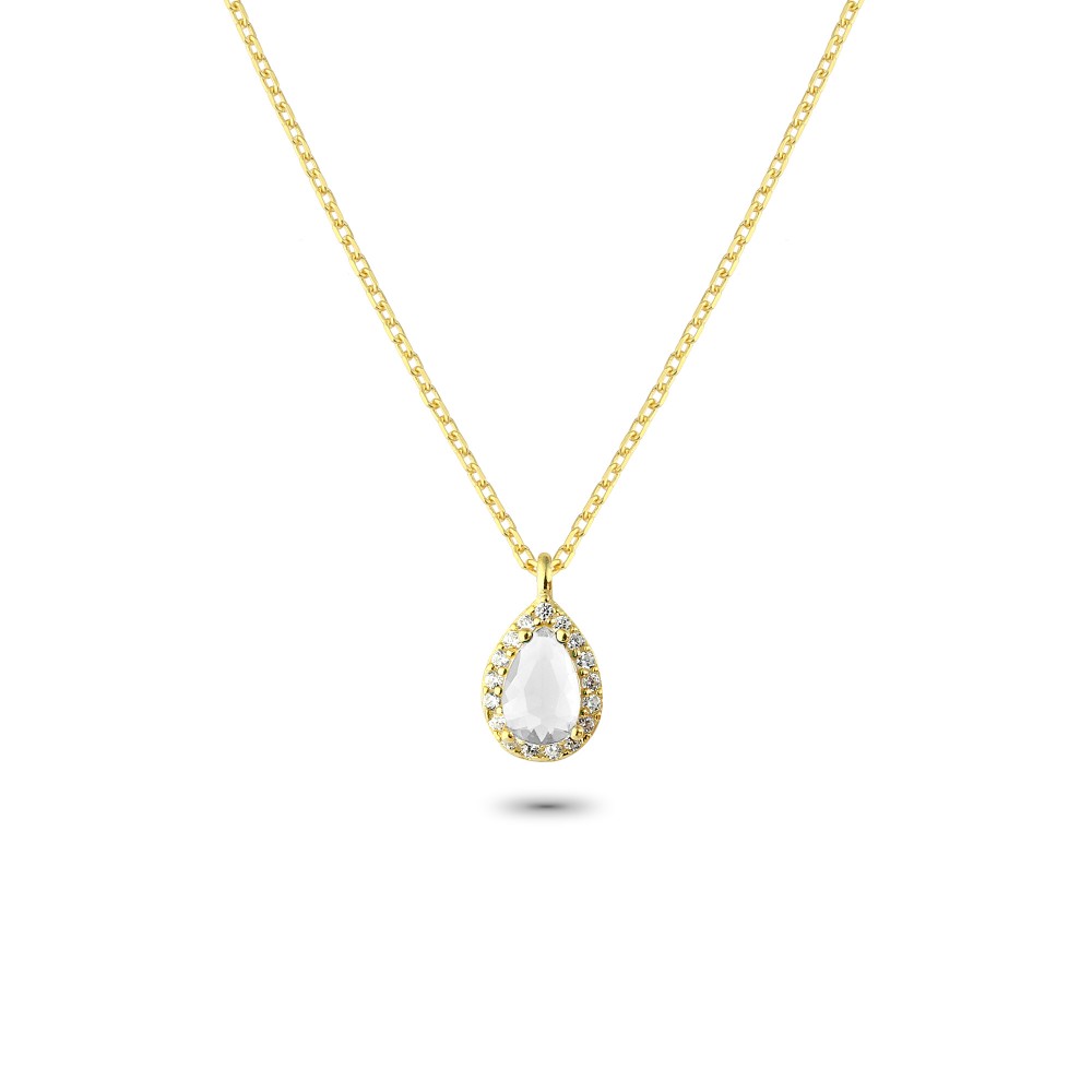 Glorria 925k Sterling Silver Anturage Drop Necklace
