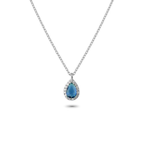 Glorria 925k Sterling Silver Anturage Drop Necklace Glorria 925k Sterling Silver Anturage Drop Necklace