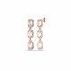 Glorria 925k Sterling Silver Baguette Earrings