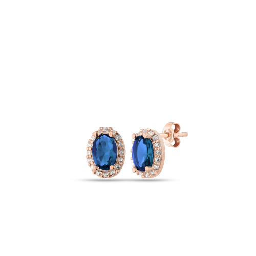 Glorria 925k Sterling Silver Anturage Oval Earrings Glorria 925k Sterling Silver Anturage Oval Earrings