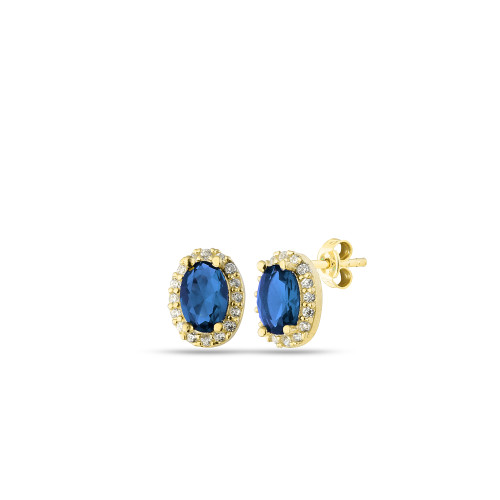 Glorria 925k Sterling Silver Anturage Oval Earrings Glorria 925k Sterling Silver Anturage Oval Earrings
