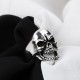 Glorria 925k Sterling Silver Men Skull Ring