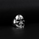 Glorria 925k Sterling Silver Men Skull Ring