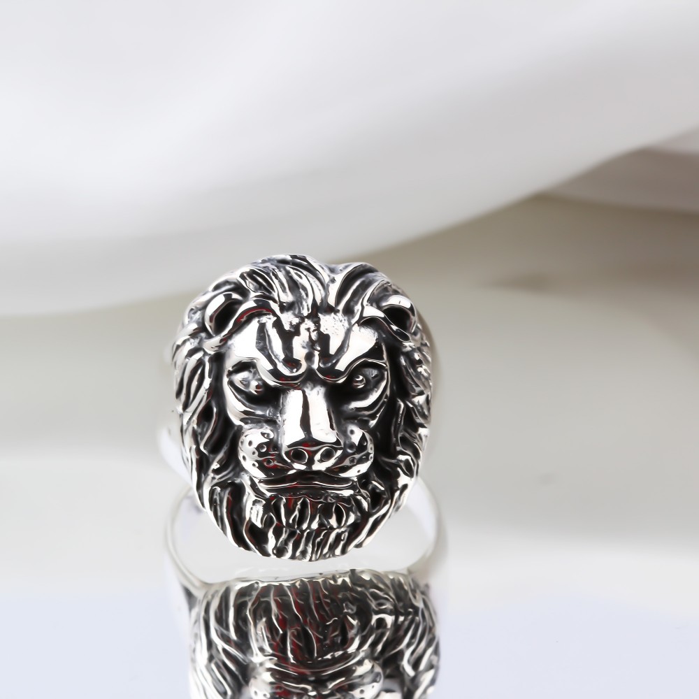 Lion Head Ring - Sterling Silver – Twisted Love Jewelry Works NYC