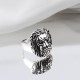 Glorria 925k Sterling Silver Men Lion Mane Ring