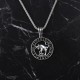Glorria 925k Sterling Silver Men Taurus Necklace