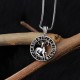 Glorria 925k Sterling Silver Men Aries Necklace