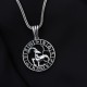 Glorria 925k Sterling Silver Male Capricorn Necklace