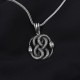 Glorria 925k Sterling Silver Men Snake Necklace