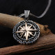 Glorria 925k Sterling Silver Men Pole Star Necklace Glorria 925k Sterling Silver Men Pole Star Necklace