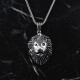 Glorria 925k Sterling Silver Men Lion Mane Necklace
