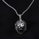 Glorria 925k Sterling Silver Men Lion Mane Necklace