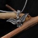 Glorria 925k Sterling Silver Men Hawk Necklace