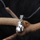 Glorria 925k Sterling Silver Men Boxing Gloves Necklace