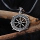 Glorria 925k Sterling Silver Men Helm Necklace