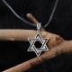 Glorria 925k Sterling Silver Men Star of David Necklace