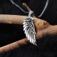 Glorria 925k Sterling Silver Men Angel Wing Necklace Glorria 925k Sterling Silver Men Angel Wing Necklace