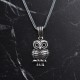 Glorria 925k Sterling Silver Men Owl Necklace