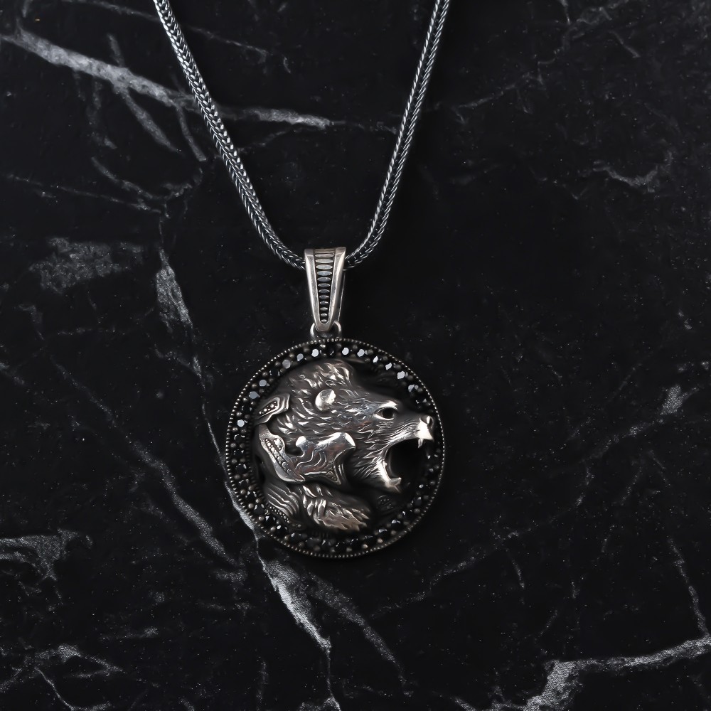 Bear Pendant Necklace | boohoo