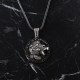 Glorria 925k Sterling Silver Men Wild Bear Necklace Glorria 925k Sterling Silver Men Wild Bear Necklace