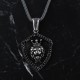 Glorria 925k Sterling Silver Men Lion King Necklace