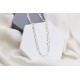 Glorria 925k Sterling Silver 6mm Figaro Chain Necklace