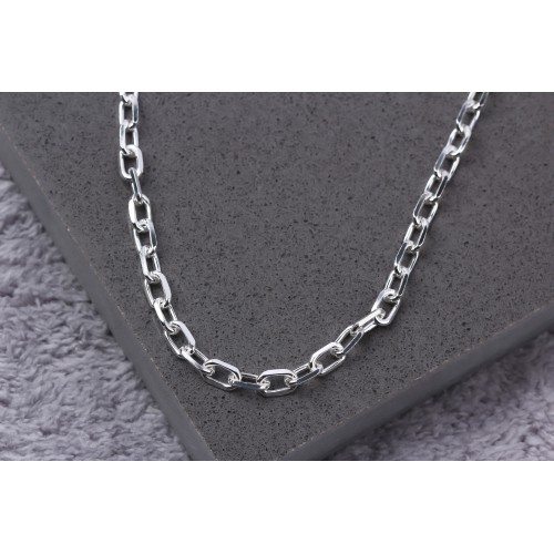 Glorria 925k Sterling Silver 6mm Anchor Chain Necklace Glorria 925k Sterling Silver 6mm Anchor Chain Necklace