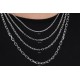 Glorria 925k Sterling Silver 3.5mm Anchor Chain Necklace
