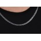 Glorria 925k Sterling Silver 6mm Mariner Chain Necklace