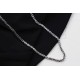 Glorria 925k Sterling Silver 4mm King Chain Necklace