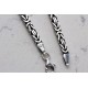 Glorria 925k Sterling Silver 4mm King Chain Necklace