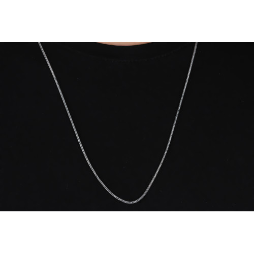 Glorria 925k Sterling Silver 2mm Foxtail Chain Necklace