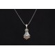Glorria 925k Sterling Silver Gourmet Chain Virgin Mary Necklace