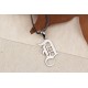 Glorria 925k Sterling Silver Men Personalized Gothic Letter Sterling Silver Necklace