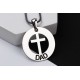 Glorria 925k Sterling Silver Men Personalized Cross Name Sterling Silver Necklace