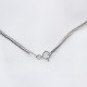 Glorria 925k Sterling Silver Men Snake Necklace