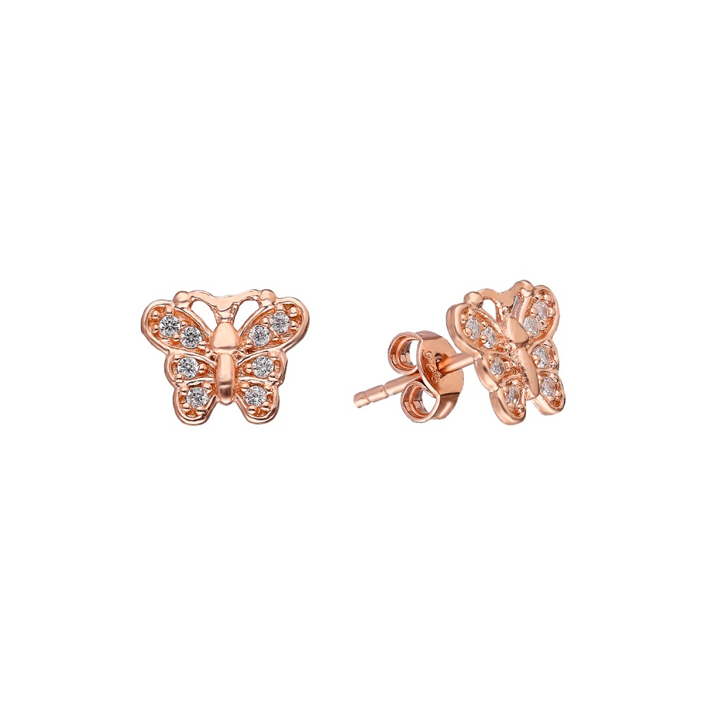 Glorria 925k Sterling Silver Butterfly Earring