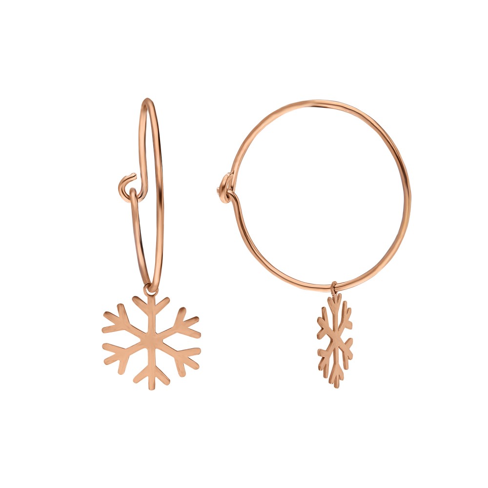 Glorria 925k Sterling Silver Snowflake Earring