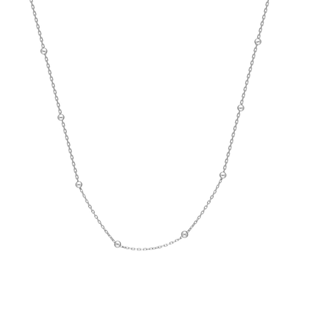 Glorria 925k Sterling Silver Ball Chain