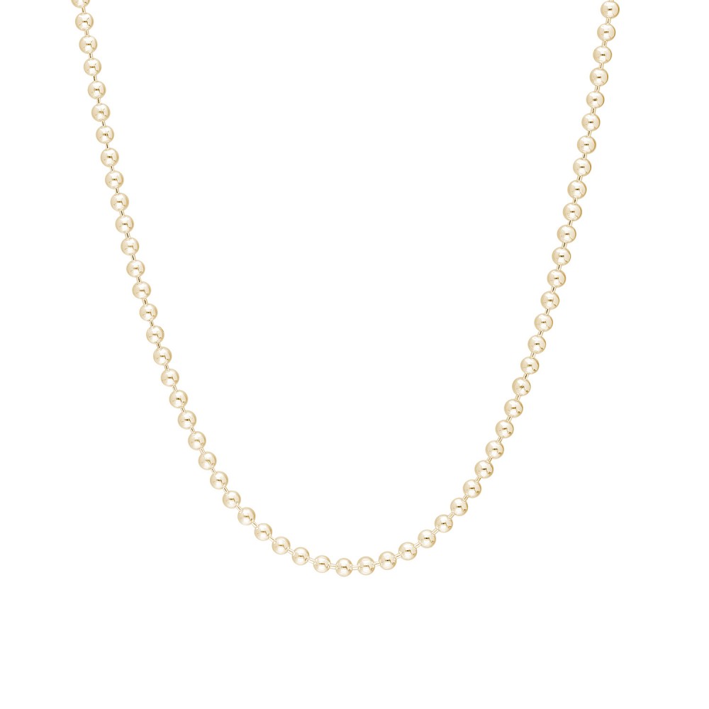 Glorria 925k Sterling Silver Yellow Ball Chain