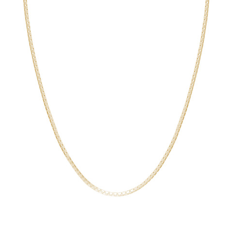 Glorria 925k Sterling Silver Yellow Cube Chain