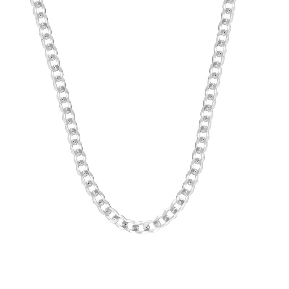 Glorria 925k Sterling Silver Straight Thick Chain