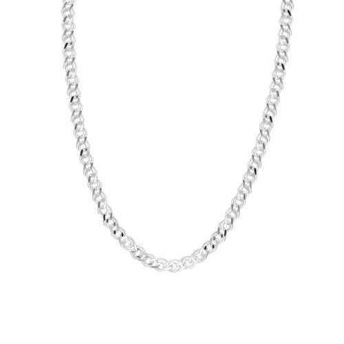 Glorria 925k Sterling Silver Bar Chain