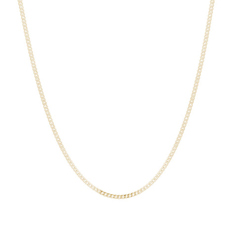 Glorria 925k Sterling Silver Yellow Curb Chain Glorria 925k Sterling Silver Yellow Curb Chain