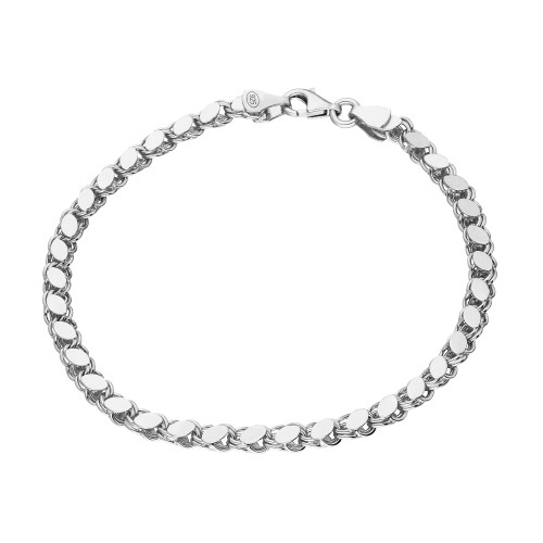 Glorria 925k Sterling Silver Scaled Chain Bracelet Glorria 925k Sterling Silver Scaled Chain Bracelet