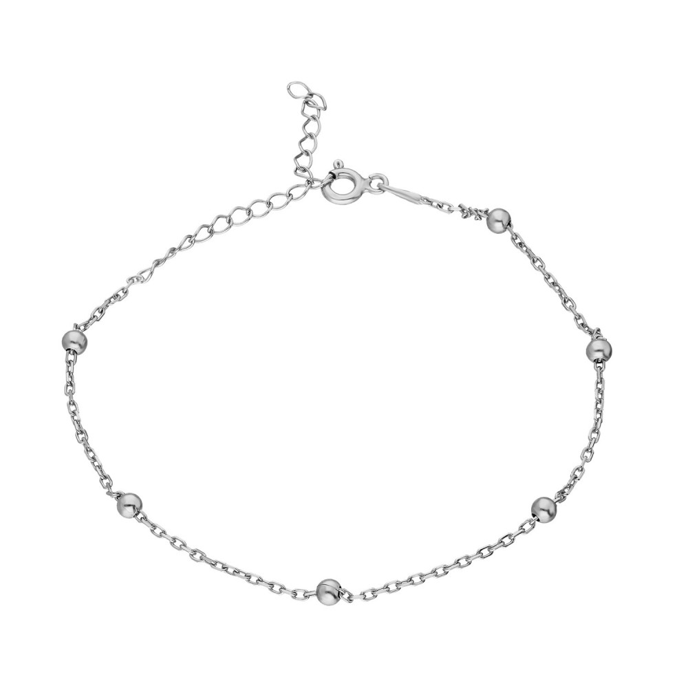 Glorria 925k Sterling Silver Ball Chain Bracelet