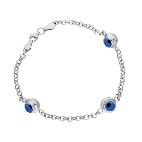 Glorria 925k Sterling Silver Eye Bracelet Glorria 925k Sterling Silver Eye Bracelet