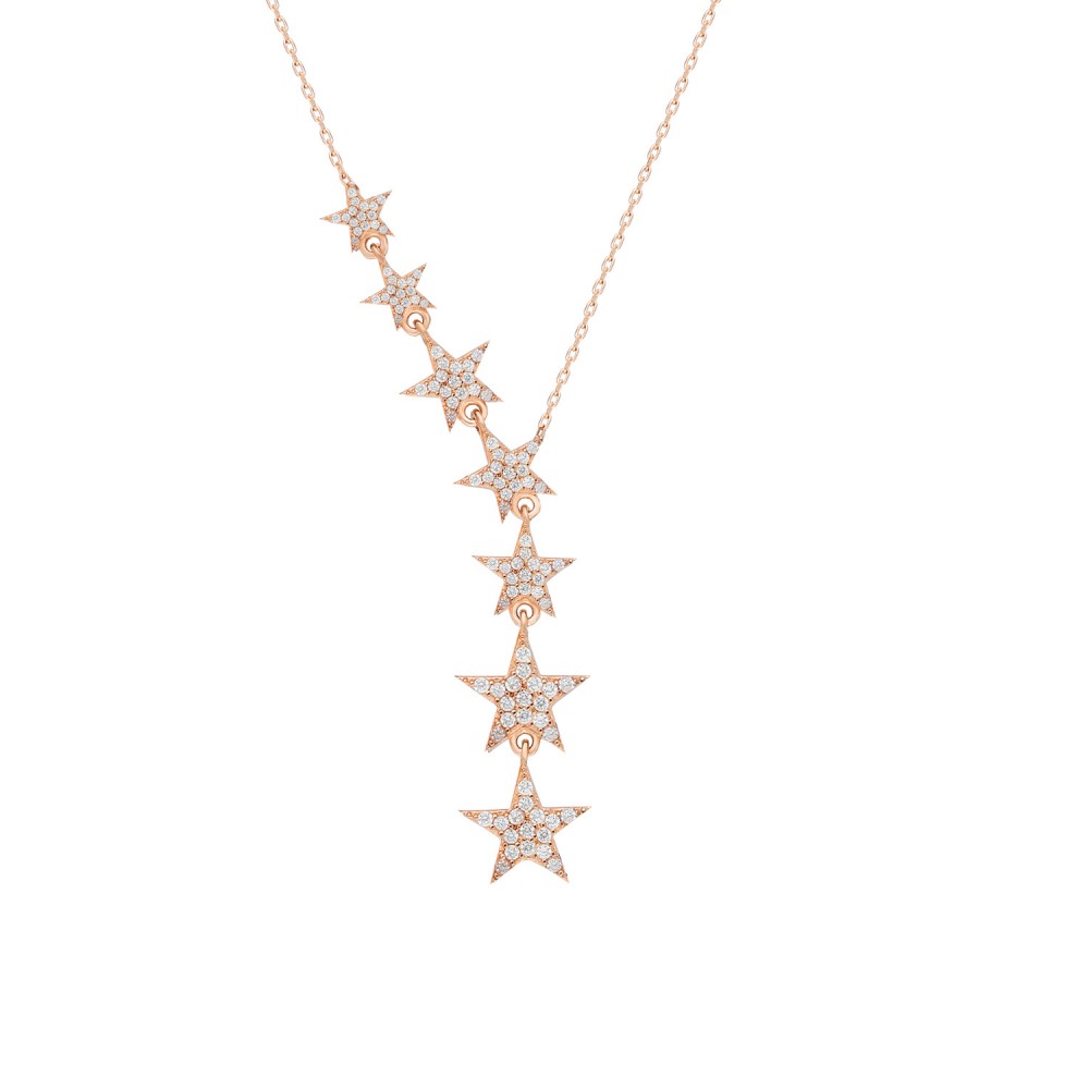 Glorria 925k Sterling Silver Star Necklace